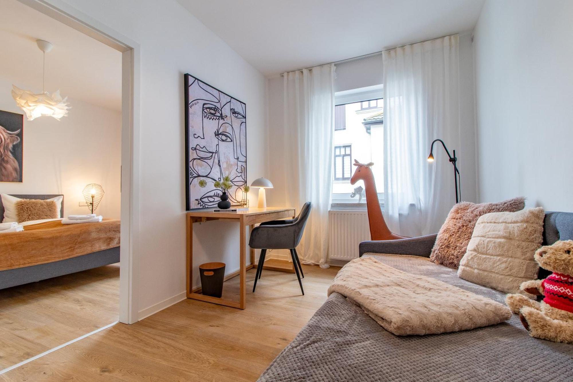 Stilvolles City-Apartment I Netflix I Wlan L Stellplatz I Zentral Шварценберг Экстерьер фото